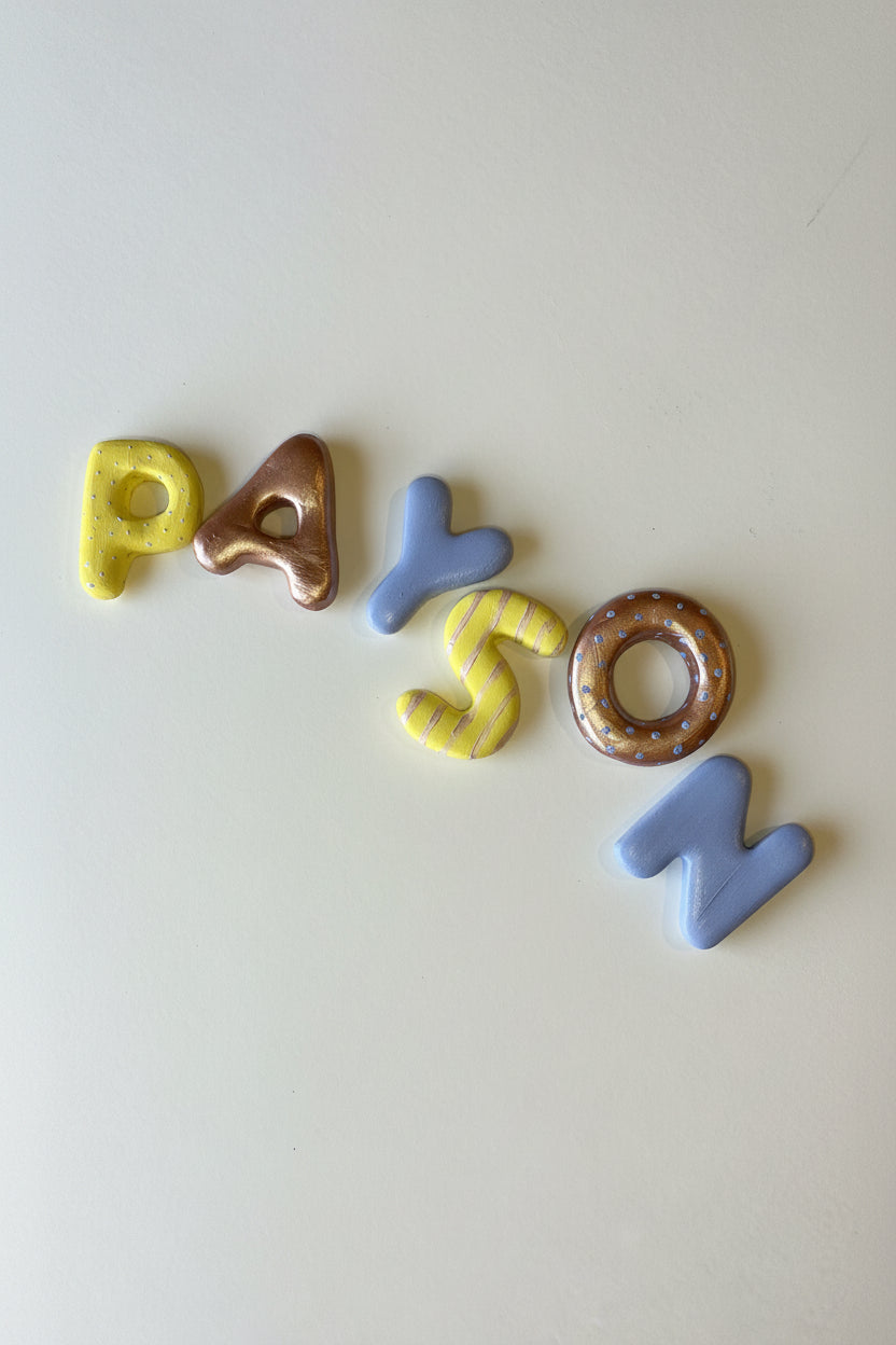 Small Clay Letters