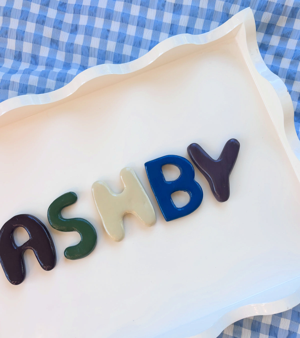 Large Clay Letters