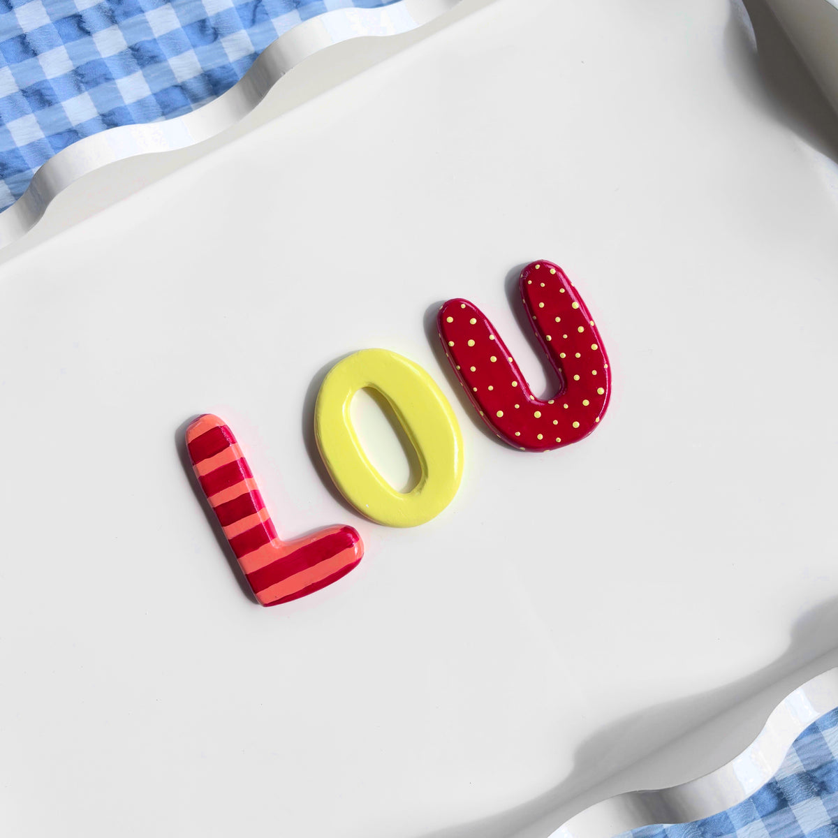 Large Clay Letters