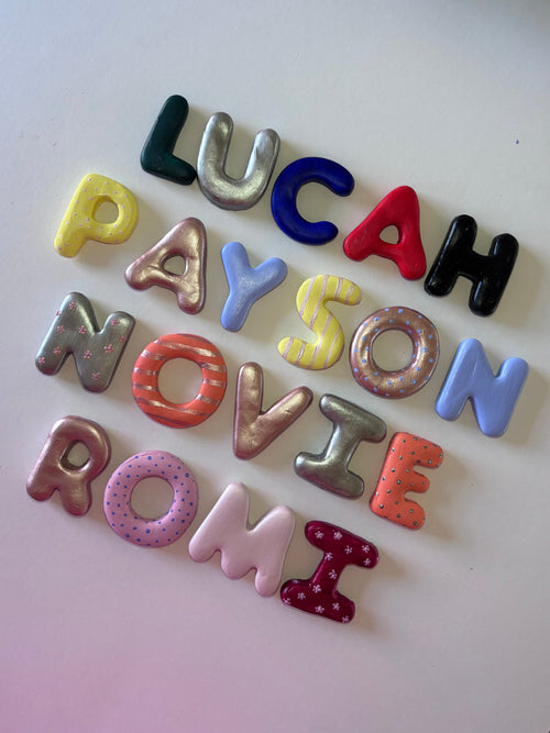 Small Clay Letters